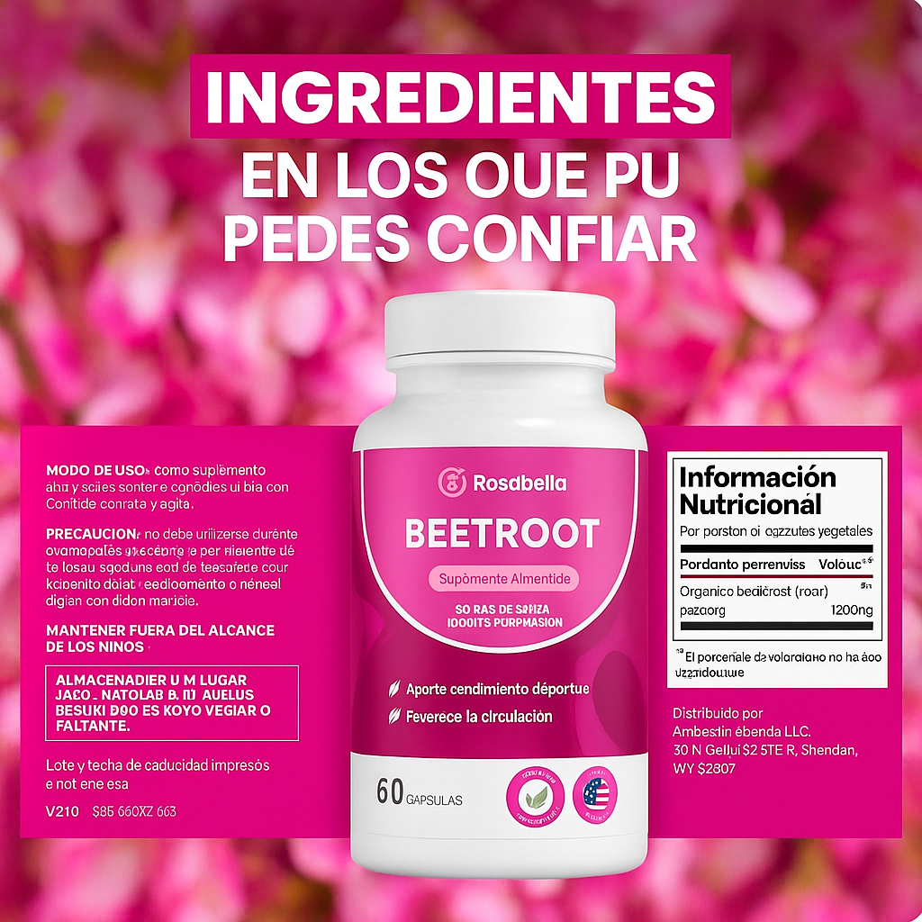 Vuelve a sentirte con energía, enfoque y vitalidad BeetRoot™ + Regalo sorpresa gratis