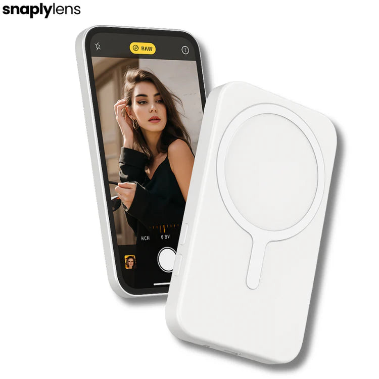 Snaplylens™ Pantalla selfie para verte mientras grabas o tomas fotos.
