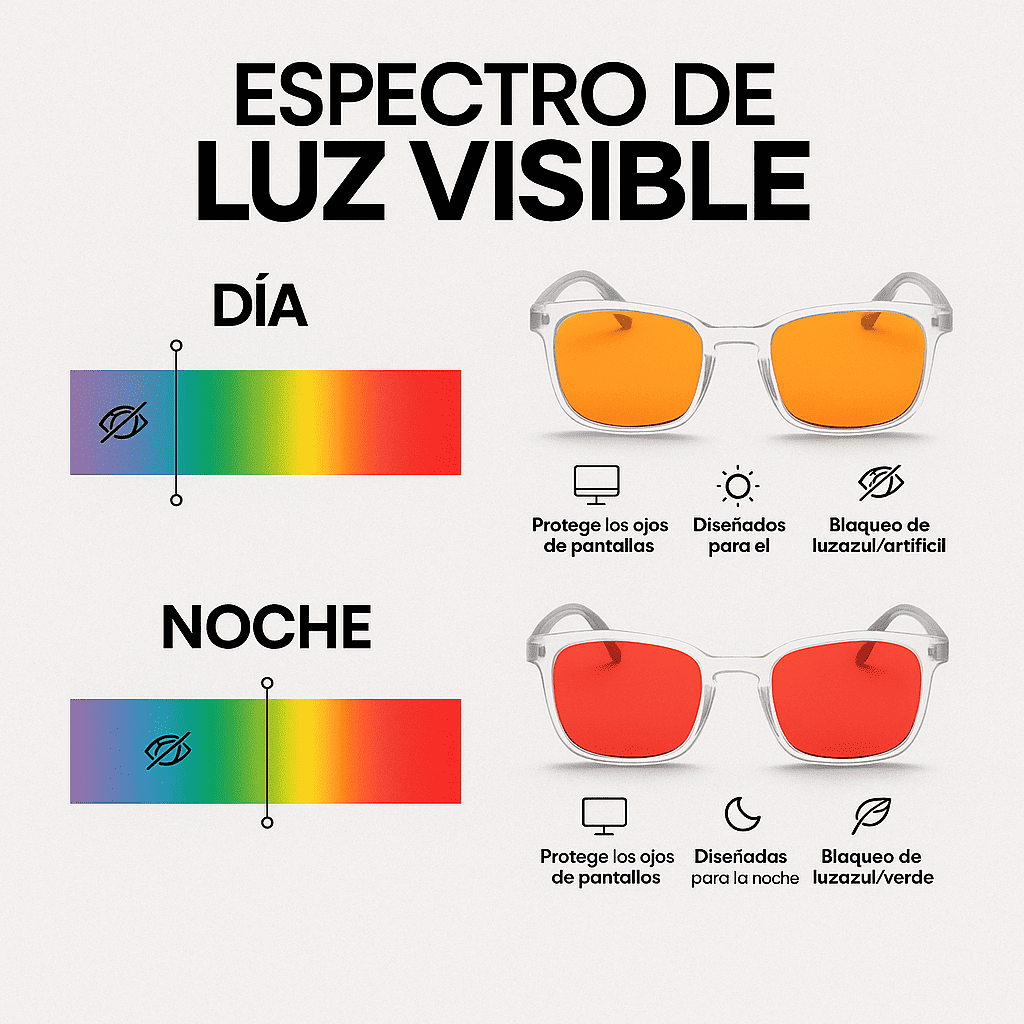 VISION™ Gafas Unisex Lente Rojo con Luz Azul PAGA 1 LLEVA 2