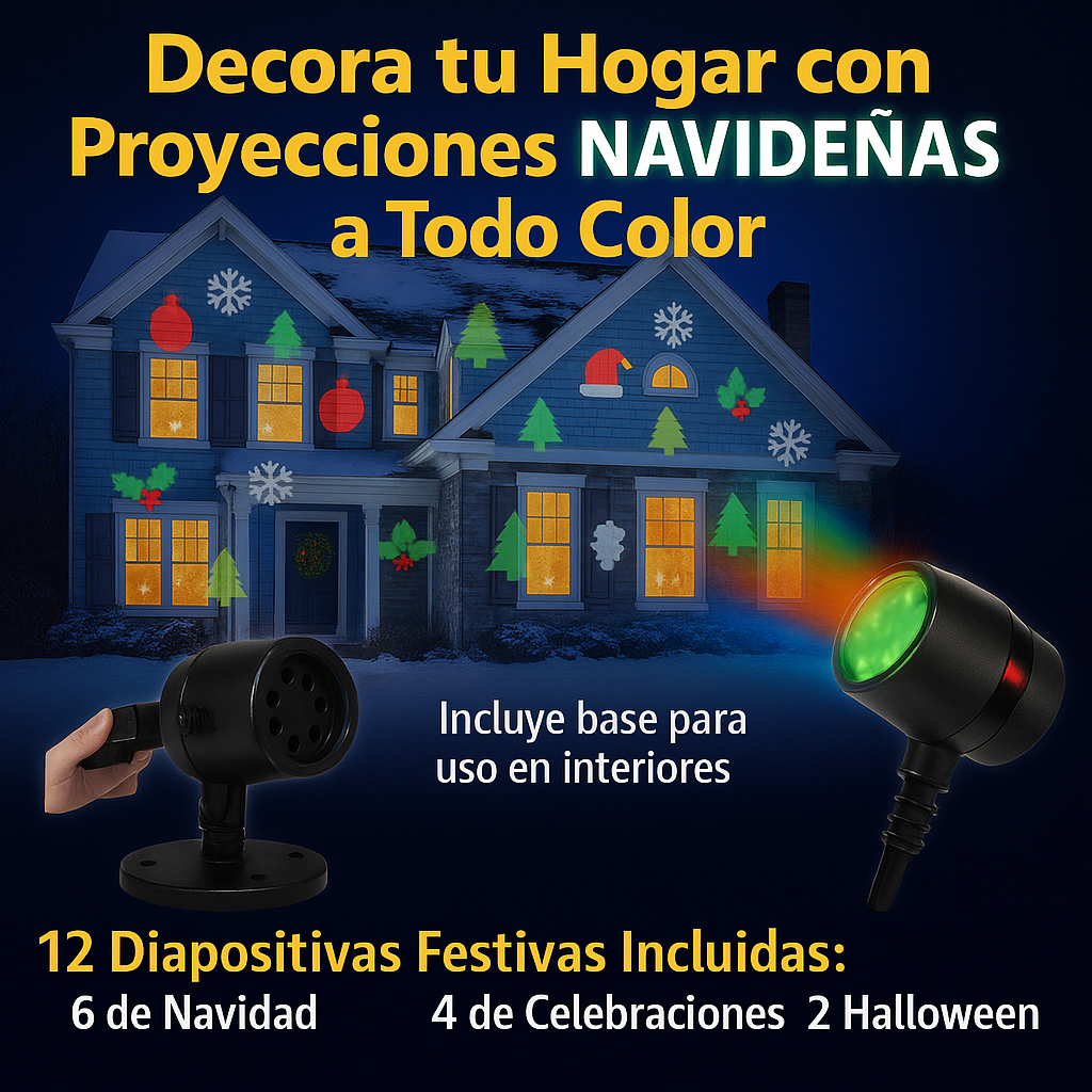 ilumina tus celebraciones con este proyector de luces