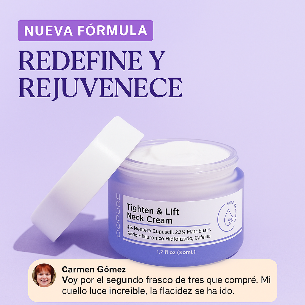 La crema tensora para cuello #1 en el mercado: ¡Siéntete segura!