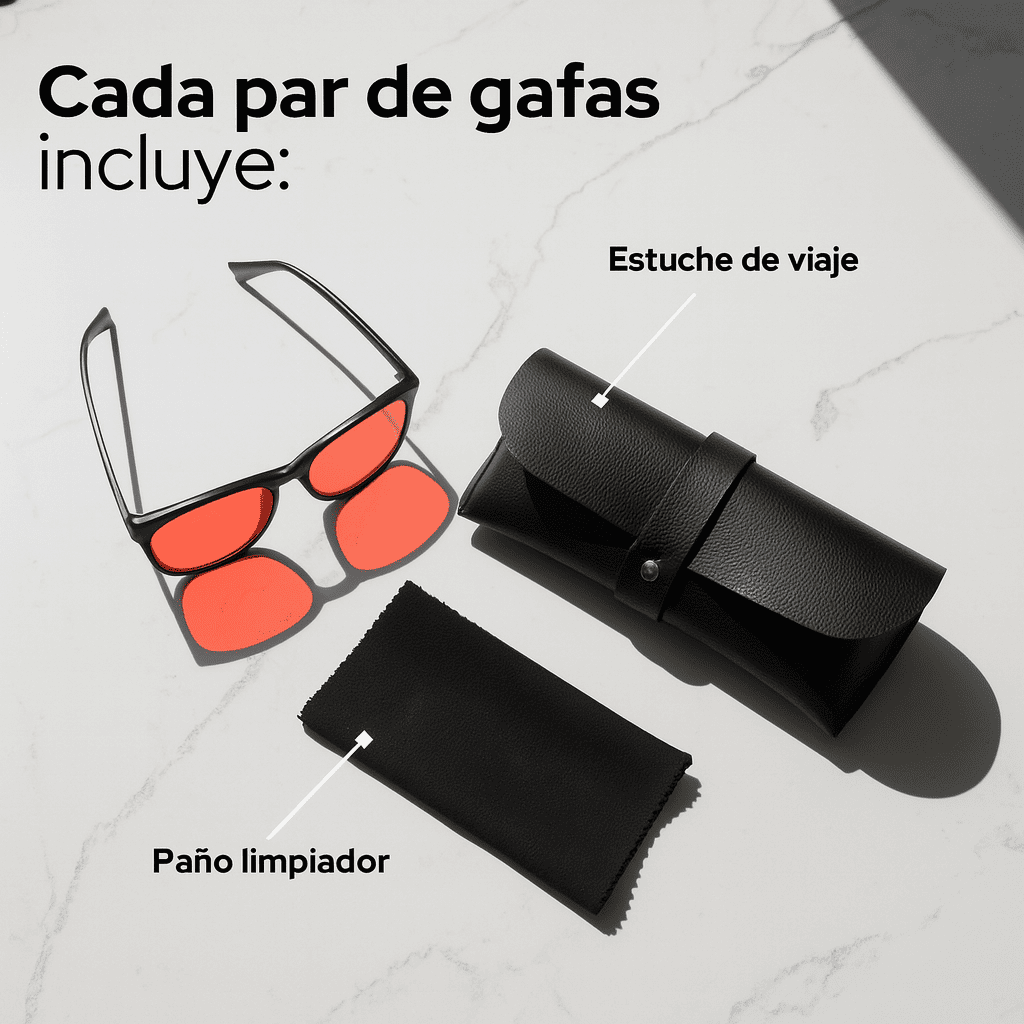 VISION™ Gafas Unisex Lente Rojo con Luz Azul PAGA 1 LLEVA 2
