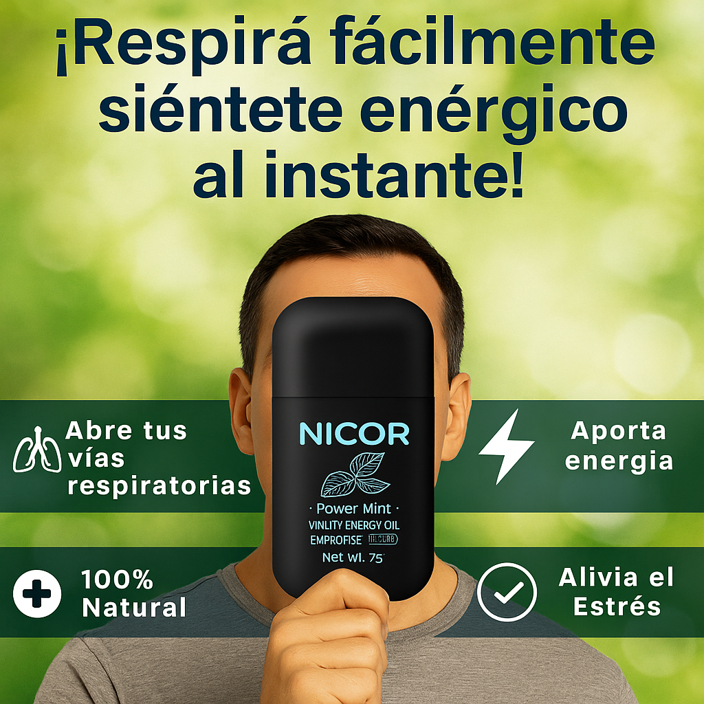 Dile adiós a la congestión y al cansancio mental: Inhalador Nasal