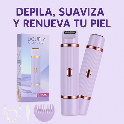 “Depilación sin dolor ni irritación en minutos - Depilador 2 en 1