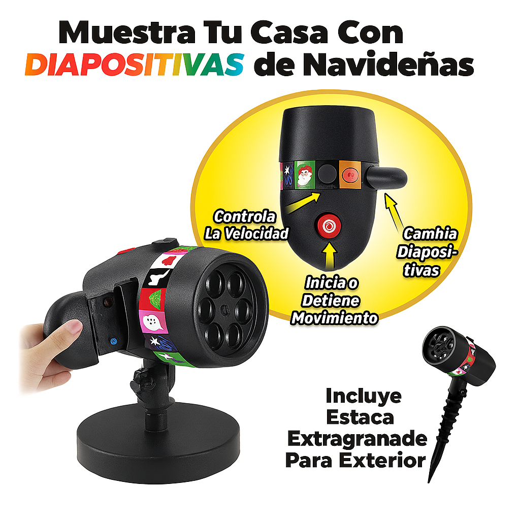 ilumina tus celebraciones con este proyector de luces