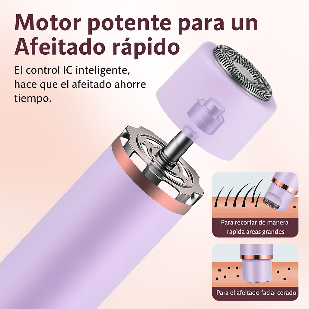“Depilación sin dolor ni irritación en minutos - Depilador 2 en 1