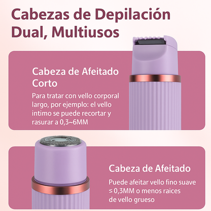 “Depilación sin dolor ni irritación en minutos - Depilador 2 en 1
