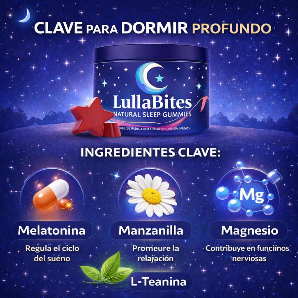 lulla bites™ gomitas naturales para dormir mejor