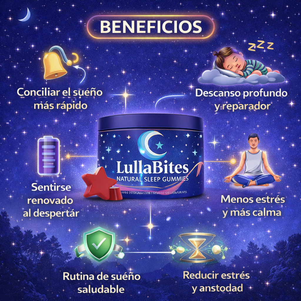 lulla bites™ gomitas naturales para dormir mejor
