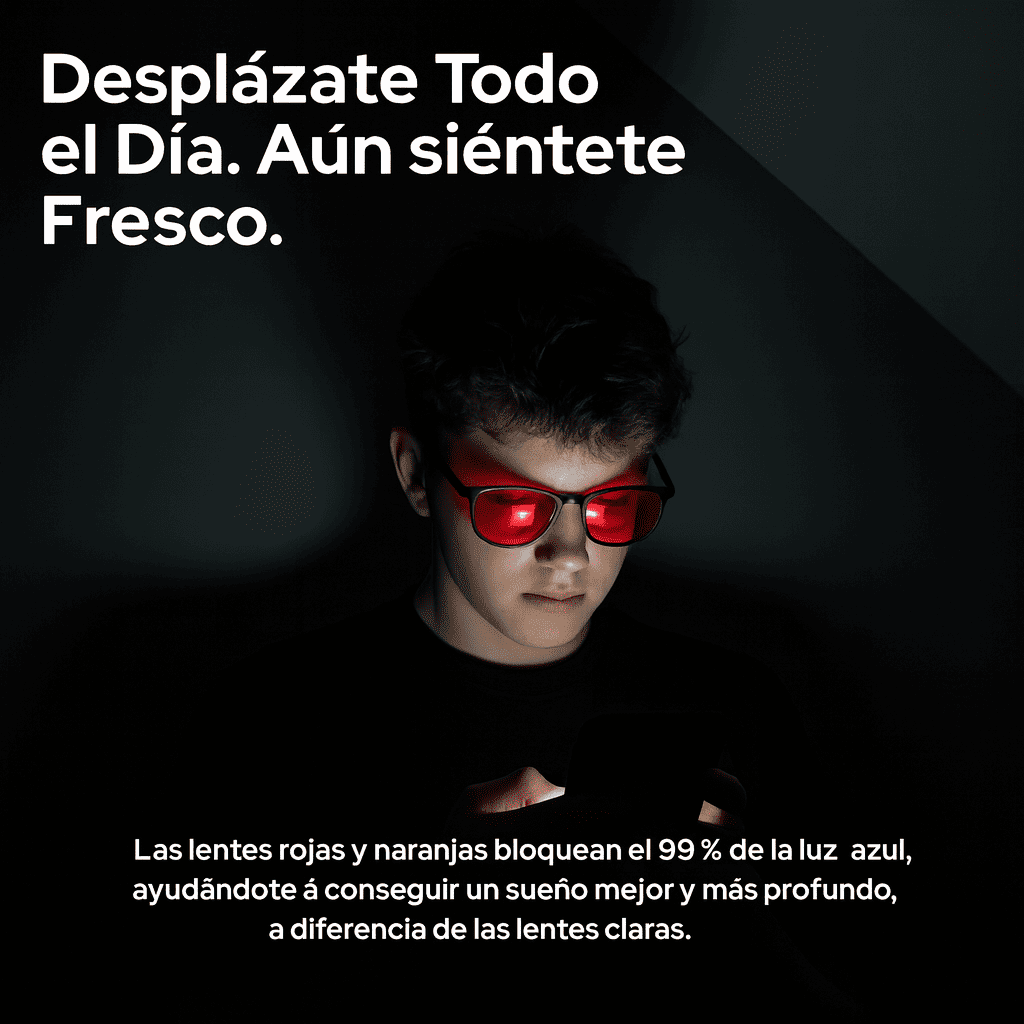 VISION™ Gafas Unisex Lente Rojo con Luz Azul PAGA 1 LLEVA 2