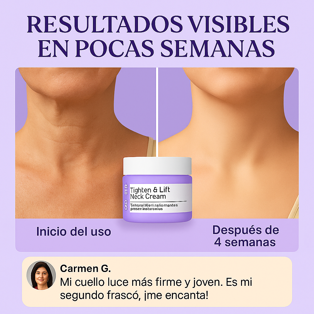 La crema tensora para cuello #1 en el mercado: ¡Siéntete segura!