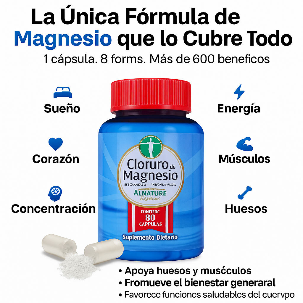 Cloruro De Magnesio Con Colageno + Vitamina D3