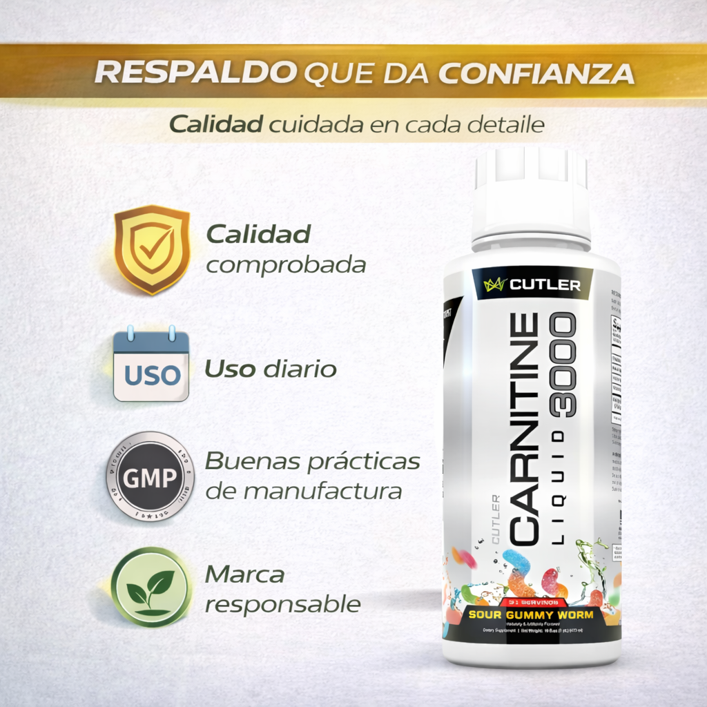 L-Carnitina líquida 3000 - Más energía, más enfoque, más resultados