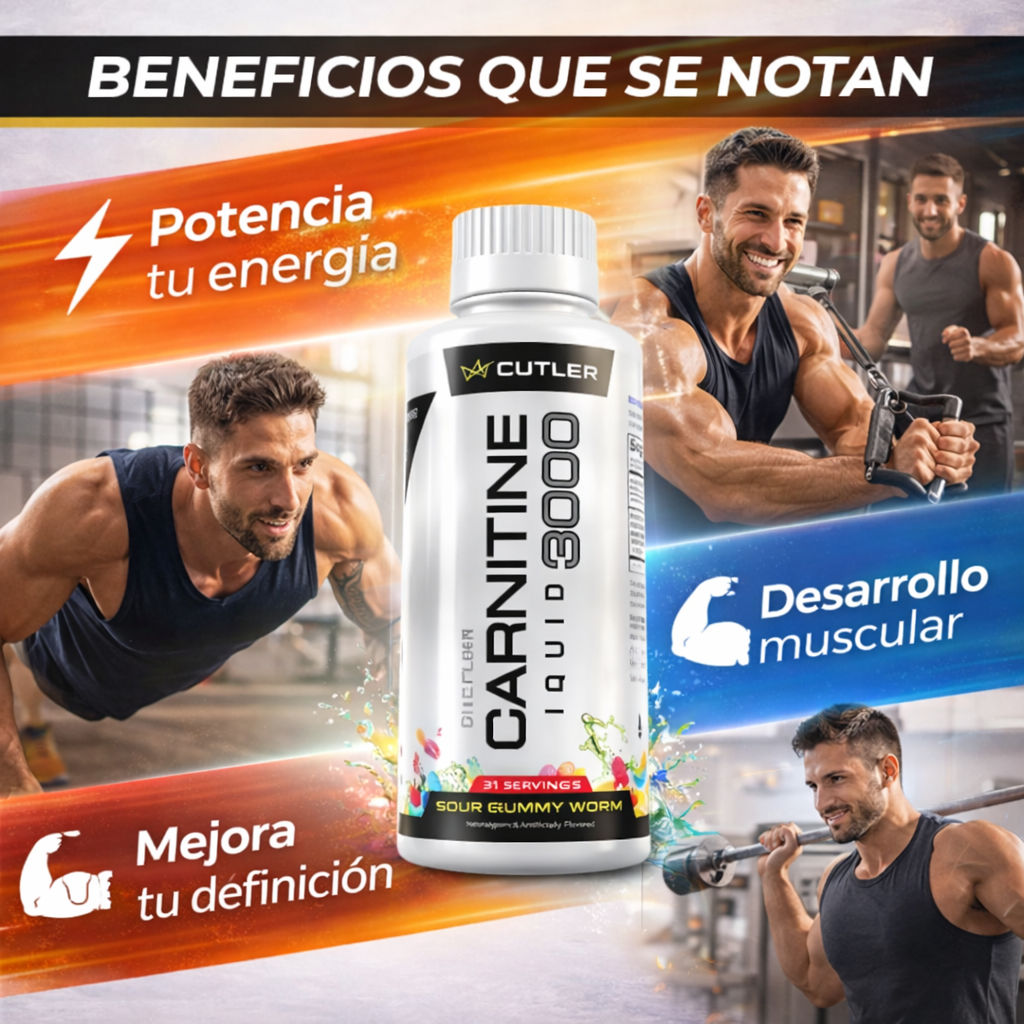 L-Carnitina líquida 3000 - Más energía, más enfoque, más resultados