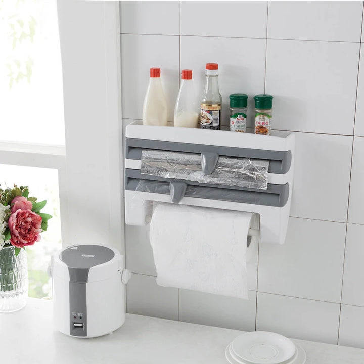 DISPENSADOR DE ROLLOS COCINA 3 EN 1 + ENVIO GRATIS