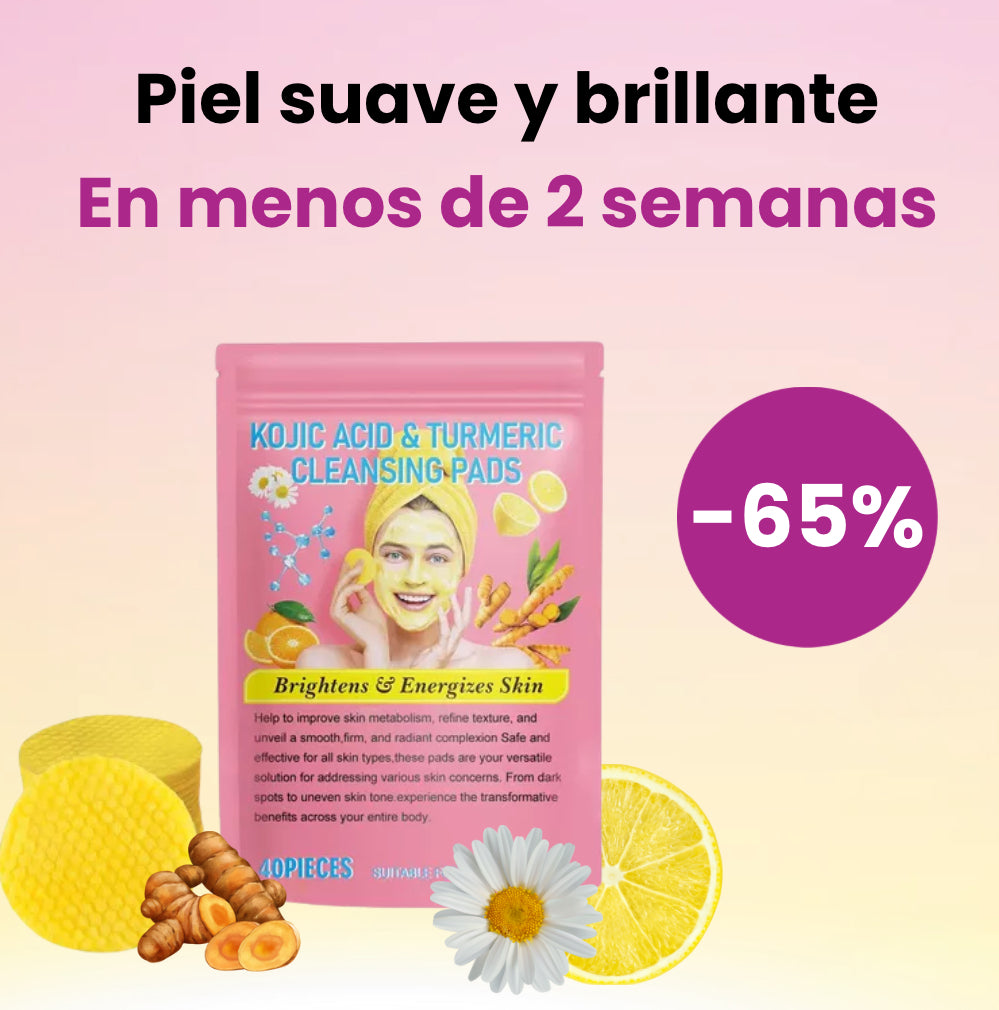 Almohadillas Aclarantes de Cúrcuma y Ácido Kójico