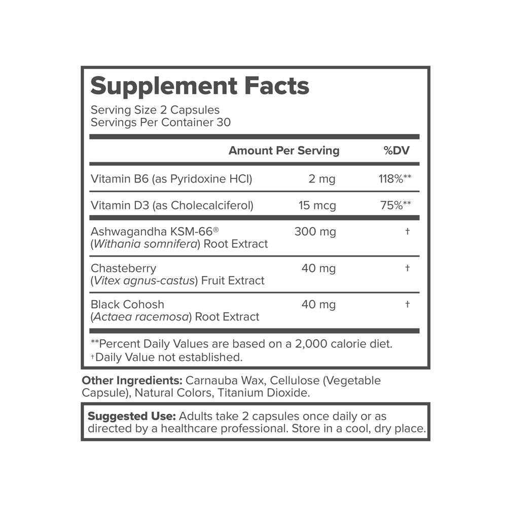 Cápsulas vitamínicas para la menopausia