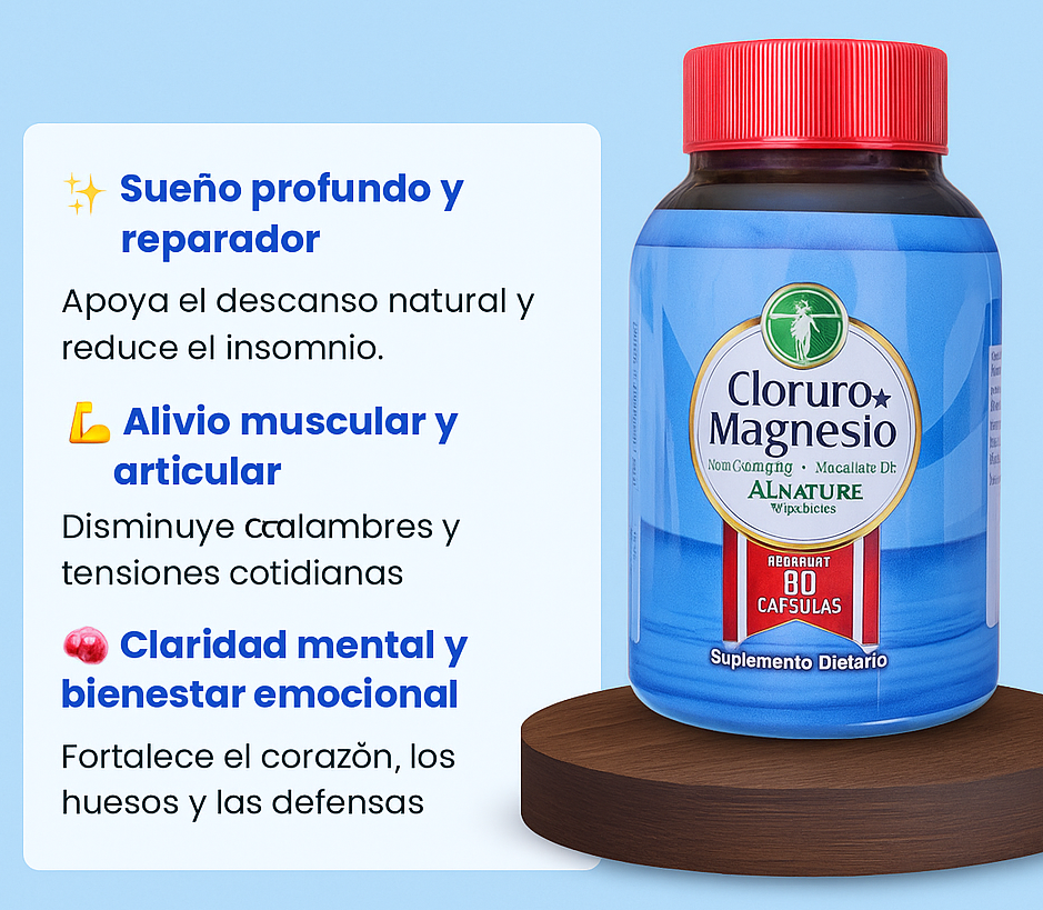 Cloruro De Magnesio Con Colageno + Vitamina D3